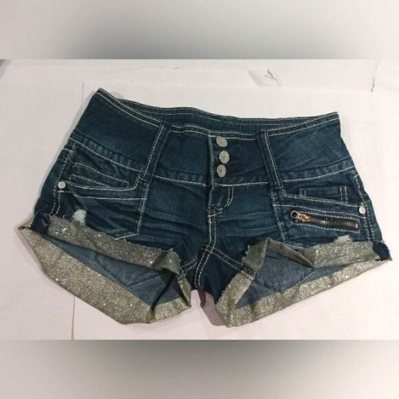 3 Jean Denim Shorts sz 27 SZ 5-6 EUC Ladies Women's Daisy Duke's - Picture 5 of 11